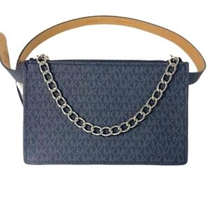 Michael Kors Chain Belt Waist Bag Purse Fanny Pack in Black